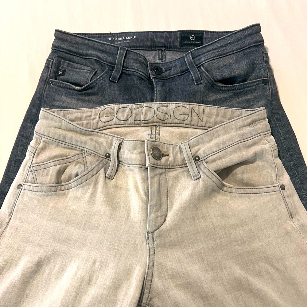 2 for 1 Designer Skinny Jean Bundle • Adriano Goldschmied & Goldsign Jeans